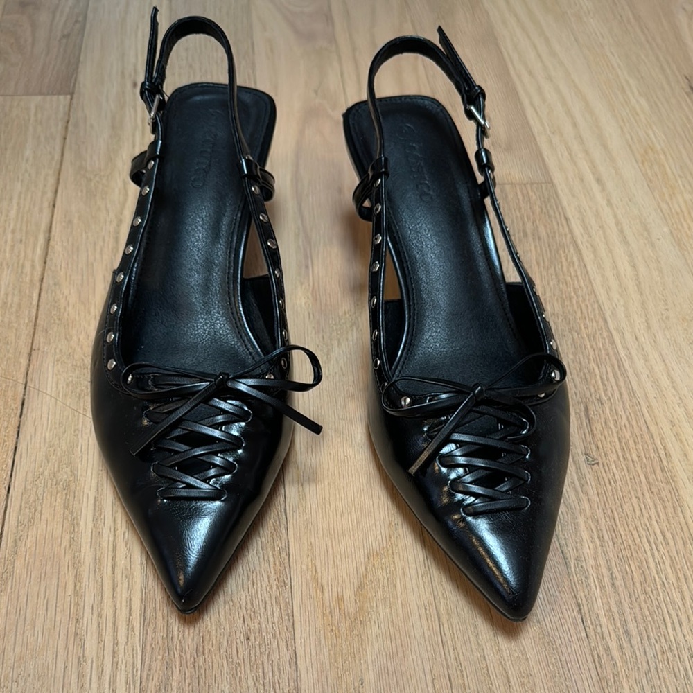 Black Slingback Women's Shoes